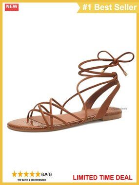 Women's Lace Up Strappy Flat Sandals Open Toe Gladiator Summer Casual Shoes